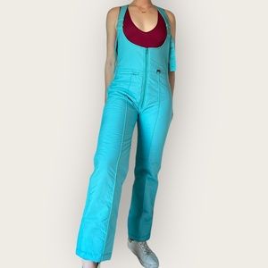 Vintage Blue Ski Bib M/Size 14 Forté NWT 80s/90s Deadstock